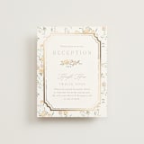 "Victorian Trellis" - Reception Cards in Golden Summer by Erin L. Wilson - Front