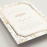 "Victorian Trellis" - Reception Cards in Golden Summer by Erin L. Wilson - Detail