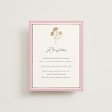 "Bright Garden" - Reception Cards in Garden by Yaling Hou Suzuki - Front