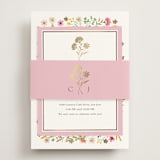 "Bright Garden" - Reception Cards in Garden by Yaling Hou Suzuki - Assembled with Belly Band