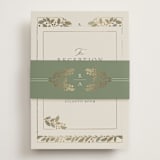 "Vine Wrap" - Reception Cards in Fern by Jen Owens - Assembled with Belly Band