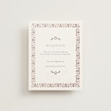 "Islamic Arch" - Reception Cards in Scarlet by Sabrin Deirani - Front