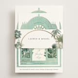 "The Greenhouse" - Reception Cards in Seagreen by Elly - Assembled with Belly Band