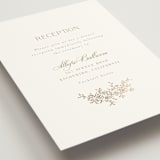 "floral crest" - Reception Cards in Champagne by Cass Loh - Detail