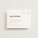 "Golden Stamp" - Reception Cards in Snow by FRANI - Front
