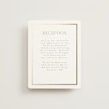 "Regal" - Reception Cards in Porcelain by Nicole Walsh - Front