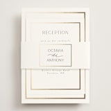 "Regal" - Reception Cards in Porcelain by Nicole Walsh - Assembled with Belly Band