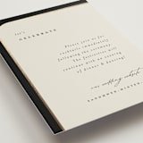 "Tuxedo" - Reception Cards in Black Tie by Carolyn Nicks - Detail