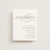 "Love" - Reception Cards in Cloud by Shannon Chen of Four Wet Feet Studio - Front