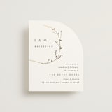 "Vine Wrap" - Reception Cards in Cotton by Amy Kross - Front