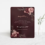 "Verdigris" - Reception Cards in Rose by Susan Moyal - Front