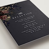"Vintage Rose Garden" - Reception Cards in Midnight by Grace Kreinbrink - Detail