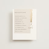 "Modern Serene" - Reception Cards in Blush by Hannah Williams - Front