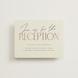 "Together" - Reception Cards in Cream Puff by Pixel and Hank - Front