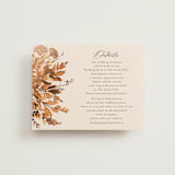 "Wedding in Aspen" - Reception Cards in Rust by Chris Griffith - Front