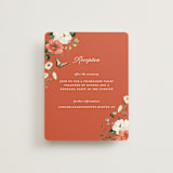 "Fleur" - Reception Cards in Verona Sunset by Sarah Knight - Front