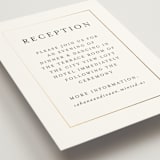 "Gilded frame" - Reception Cards in Pearl by Nicole Walsh - Detail