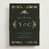 "Embellished" - Reception Cards in Buttercup by Jen Owens - Assembled with Belly Band