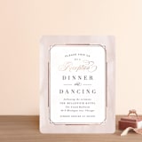 "Forever Elegant" - Reception Cards in Mauve by Hooray Creative - Front