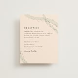 "Stefana" - Reception Cards in Linen by Maria Hilas-Louie - Front