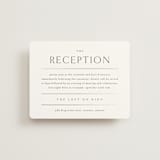 "Sophisticate" - Reception Cards in Silk by Kelly Schmidt - Front