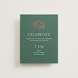 "Celtic Love Knot" - Reception Cards in Clover by Kerry Doyle - Front