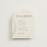 "Curves" - Reception Cards in Chiffon by Amy Payne - Front
