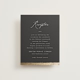 "Panache" - Reception Cards in Onyx by Kristie Kern - Front