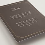 "Arch Frame" - Reception Cards in Cognac by Emily Betts - Detail