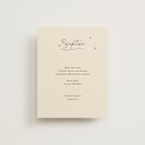 "Written in the Stars" - Reception Cards in Noir by Ani Somi - Front