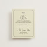 "Honeybee" - Reception Cards in Cream by Jennifer Lew - Front