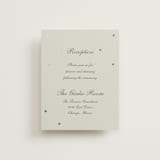 "Pearls" - Reception Cards in Fog by Baumbirdy - Front