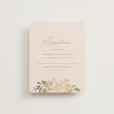 "Idyllic" - Reception Cards in Petal by Design Lotus - Front