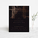 "Dazzling" - Reception Cards in Noir by Phrosné Barwood - Front