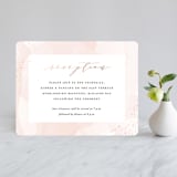 "Formal Watercolor" - Reception Cards in Bashful by Jennifer Postorino - Front