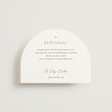 "In Love" - Rehearsal Dinner Cards in Cotton by Vanessa Doyle - Front