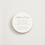 "Empire" - Rehearsal Dinner Cards in Dusty Blue by Jennifer Postorino - Front