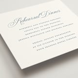 "Empire" - Rehearsal Dinner Cards in Dusty Blue by Jennifer Postorino - Detail