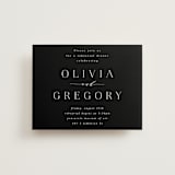 "Classy Type" - Rehearsal Dinner Cards in Lily by Hooray Creative - Front