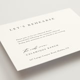 "Astoria" - Rehearsal Dinner Cards in Silk by Kelly Schmidt - Detail