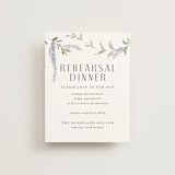 "Enchanted Evening" - Rehearsal Dinner Cards in Lavender by Design Lotus - Front