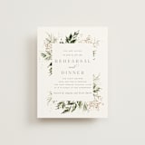"Grace" - Rehearsal Dinner Cards in Porcelain by Leah Bisch - Front