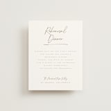"Full Photo" - Rehearsal Dinner Cards in Chiffon by Orasie - Front