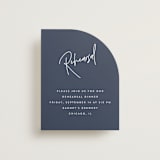 "Marked" - Rehearsal Dinner Cards in Navy by JoAnn Jinks - Front