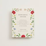 "Wild meadow" - Rehearsal Dinner Cards in Elder Flower by Sarah Knight - Front