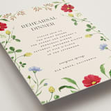 "Wild meadow" - Rehearsal Dinner Cards in Elder Flower by Sarah Knight - Detail