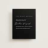 "Paire" - Rehearsal Dinner Cards in Tuxedo by Kate Ahn - Front