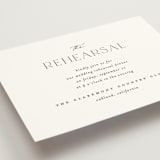 "Grande" - Rehearsal Dinner Cards in Cotton by Carolyn Nicks - Detail