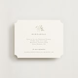 "Verdure" - Rehearsal Dinner Cards in Garden by Leah Bisch - Front