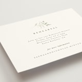 "Verdure" - Rehearsal Dinner Cards in Garden by Leah Bisch - Detail